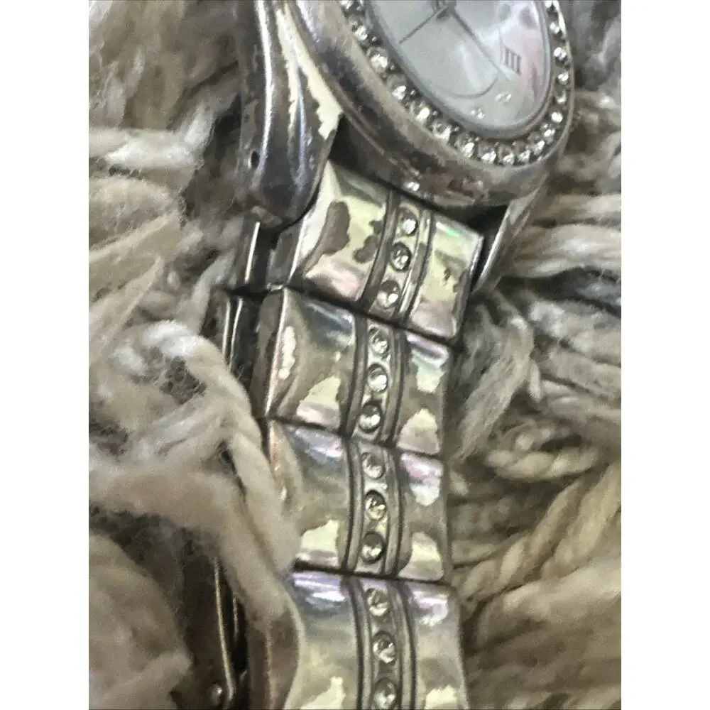 Brighton Dana Point Womens Watch 35mm Crystal Bezel Faux Tortoise Parts Only